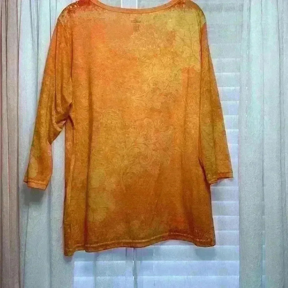 Halloween lightweight tee 3/4 sleeves 18W/20W 2X worn once item# Z - Picture 7 of 7